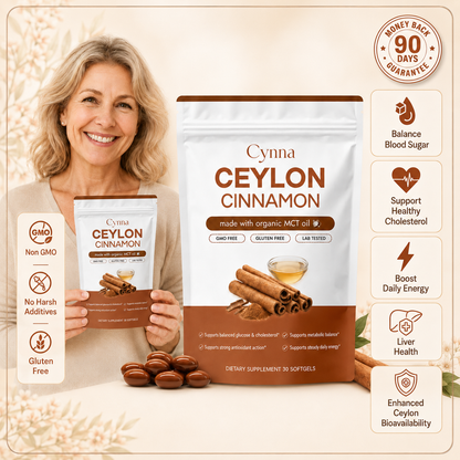 Ceylon Cinnamon 7200mg Equivalent with MCT Oil